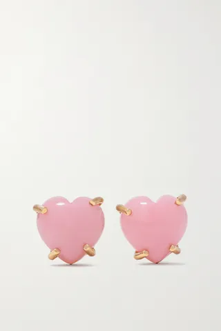 Irene Neuwirth - Love 18-karat Rose Gold Opal Earrings - One size