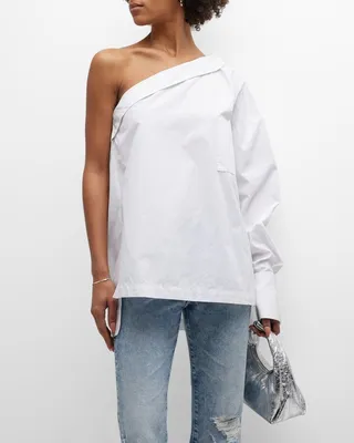 Asymmetric One-Sleeve Shirt