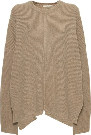 Cashmere & wool knit cape sweater