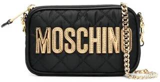 Quilted Logo-Patch Shoulder Bag