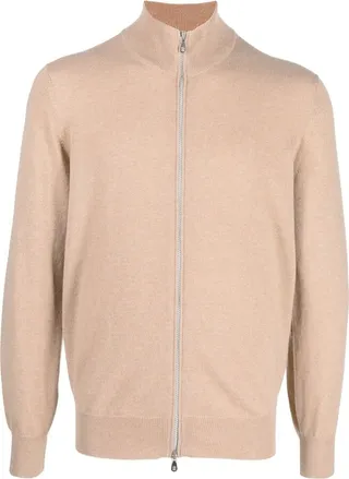 Zip-Up Cashmere Jumper