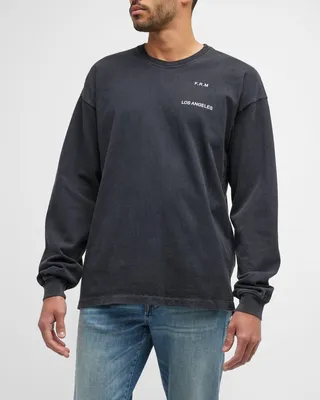 Men's Faded Washed Logo Tee