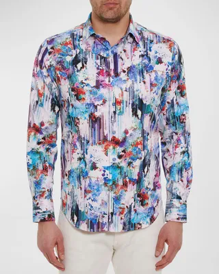 Men's Gamymede Cotton-Stretch Sport Shirt