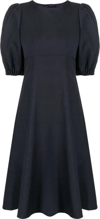 Pearl-Embellished Open-Back Dress