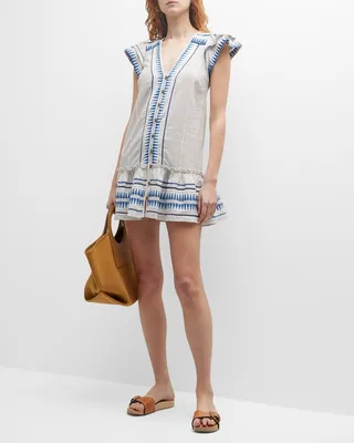 Lorraine Geo-Print Mini Dress