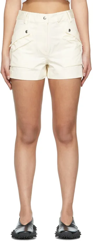 Helmut Lang Off-White Sailor Cargo Shorts