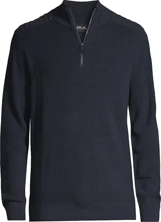 Merino Wool Quarter-Zip Sweater