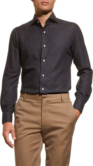 Men's Foulard Sport Shirt
