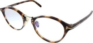Tom Ford FT 5728 056 Unisex Oval Eyeglasses Havana 51mm