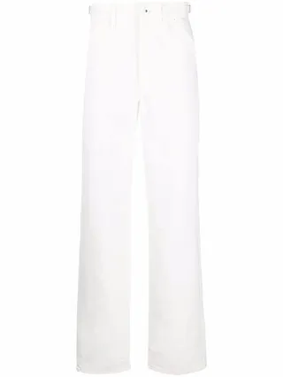 High-Rise Straight-Leg Trousers