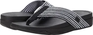 FitFlop Surfa Slip-on Sandals (All Black) Women's Sandals