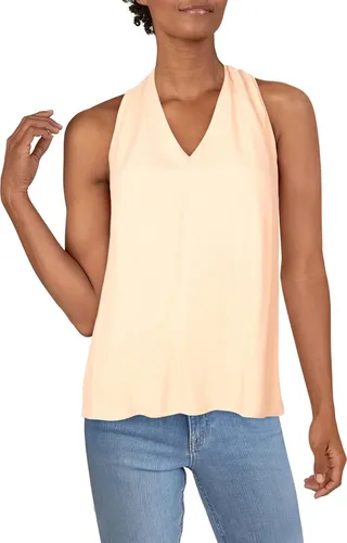 Trey Womens Sleeveless Hi-Low Halter Top