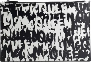Alexander McQueen Graffiti Printed Clutch Bag