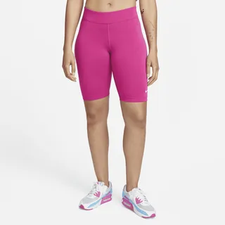 Women's Nike Sportswear Essential Mid-Rise Biker Shorts in Pink