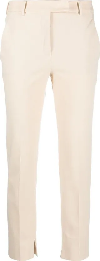 Slim-Fit Belt-Loops Trousers