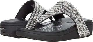 SKECHERS Arch Fit Retrogrades - Flip Flop (Black) Women's Shoes