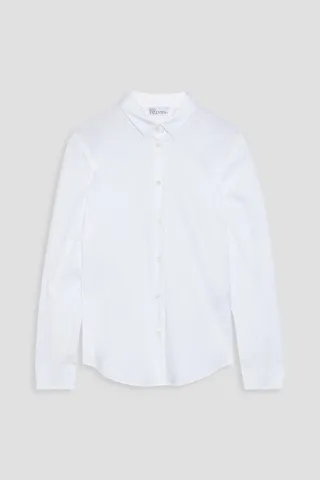 Cotton-blend Oxford shirt