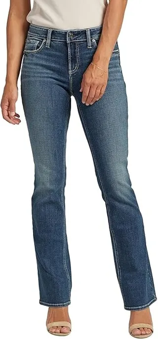 Silver Jeans Co. Elyse Mid-Rise Slim Bootcut Jeans L03601ECF317 (Indigo) Women's Jeans