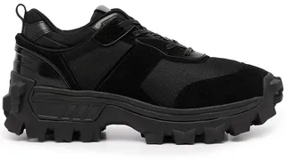 Contrast-Panel Low-Top Sneakers