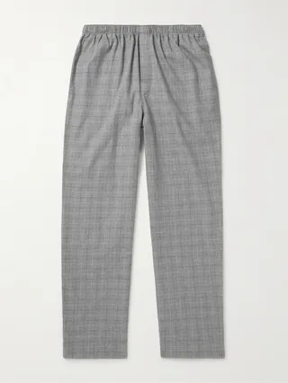 Checked Cotton-Twill Pyjama Trousers