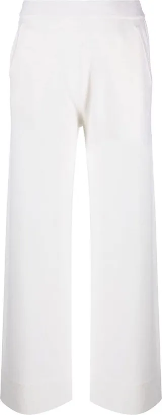 Cashmere-Blend Cropped Pants
