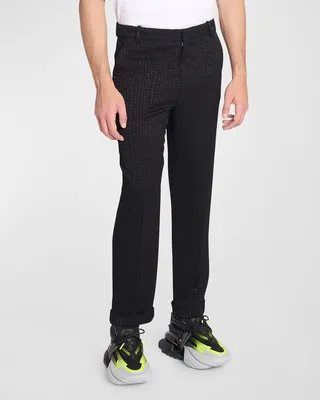 Men's Tonal Monogram Tuxedo Pants