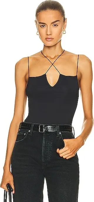 SER.O.YA Echo Bodysuit in Black