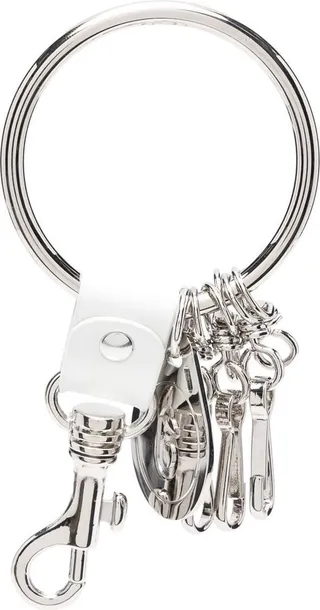 Multi-Clip Logo-Charm Keyring