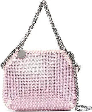 mini Falabella crystal-embellished tote bag