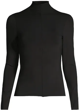 Long-Sleeve Turtleneck Top