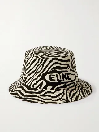 Logo-Print Cotton-Gabardine Bucket Hat