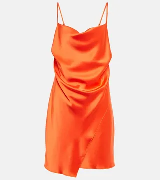 Emila satin slip minidress