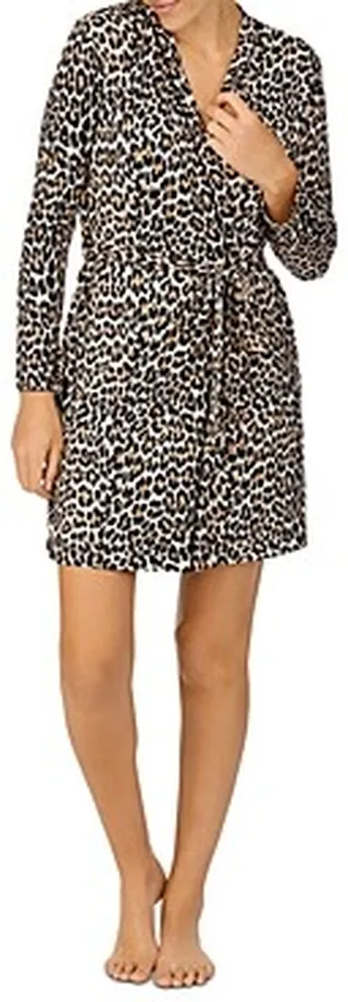 kate spade new york Leopard Wrap Robe