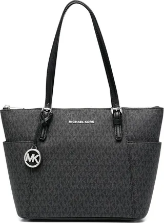 Monogram-Print Tote Bag