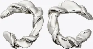 Twisted T Loop Earring