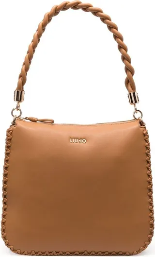 Braided-Handle Tote Bag