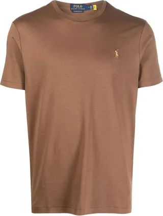 embroidered-logo T-shirt
