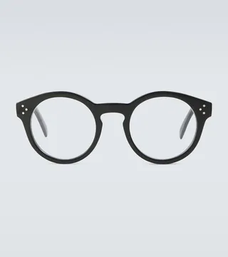 Round-frame acetate glasses