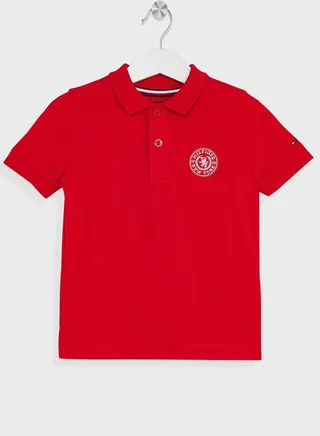 Youth Logo Print Polo