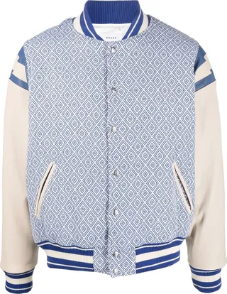 Jacquard Lightning bomber jacket
