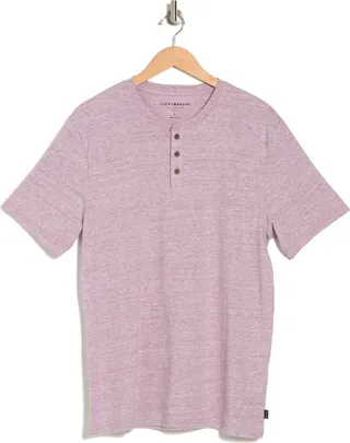 Cotton Blend Jersey Henley