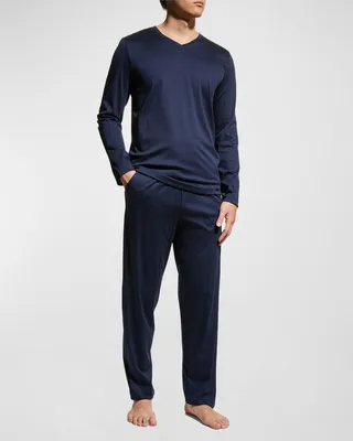 Men's Night Selection Long Cotton Pajama Set