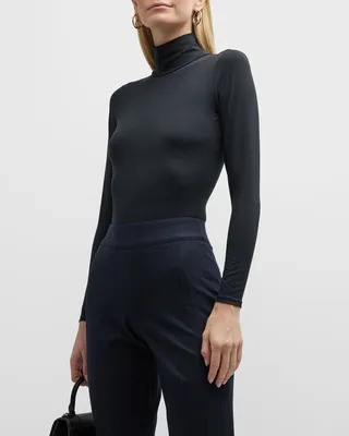 Suit Yourself Long-Sleeve Turtleneck Bodysuit