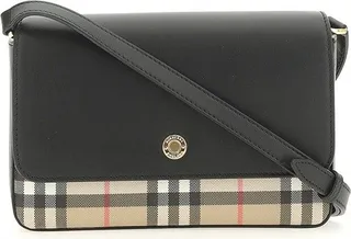 Burberry Vintage Check Pattern Fold-Over Shoulder Bag