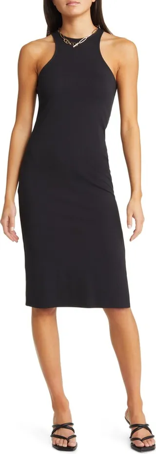 Racer Knit Midi Dress