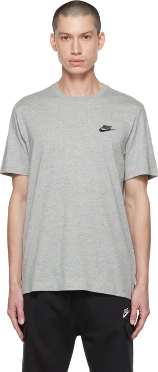 Nike Gray Sportswear Club T-Shirt