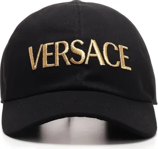 Versace Logo Embroidered Baseball Cap