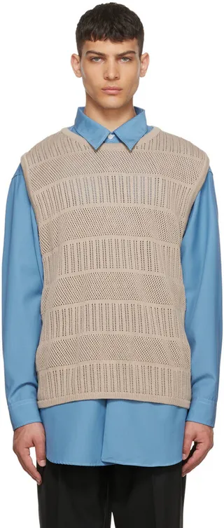 mfpen Taupe Typo Vest