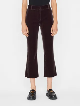 Le Crop Mini Boot Trouser Mahogany