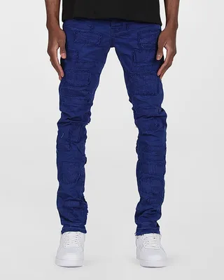 Men's Repair Patch Skinny Jeans